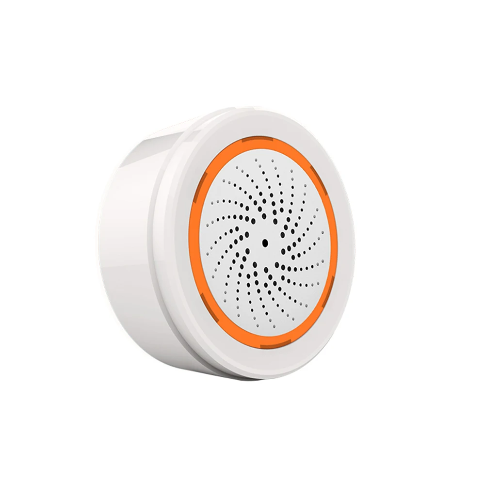 Tuya Smart Temperature Humidity 90DB Battery Built-in Siren Alarm 3 in 1 ZigBee Sensor 90DB Sound Light Sensor