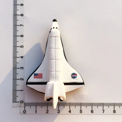

BABELEMI Handmade Painted USA Space Shuttle 3D Resin Fridge Magnets Tourism Souvenirs Refrigerator Magnetic Stickers Gift