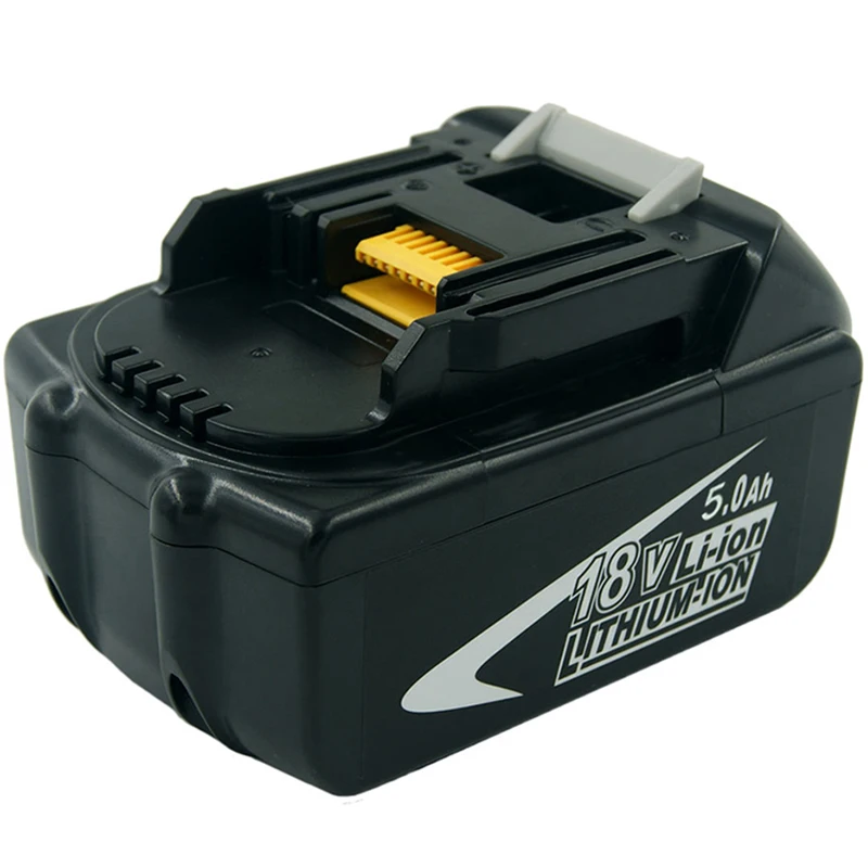 

FFYY-Replacement 5000Mah 18V 5.0 Ah Lithium Power Tools Battery for Makita 18V BL1840 BL1850 LXT400 194230-4 BL1815 BL1830 4.8
