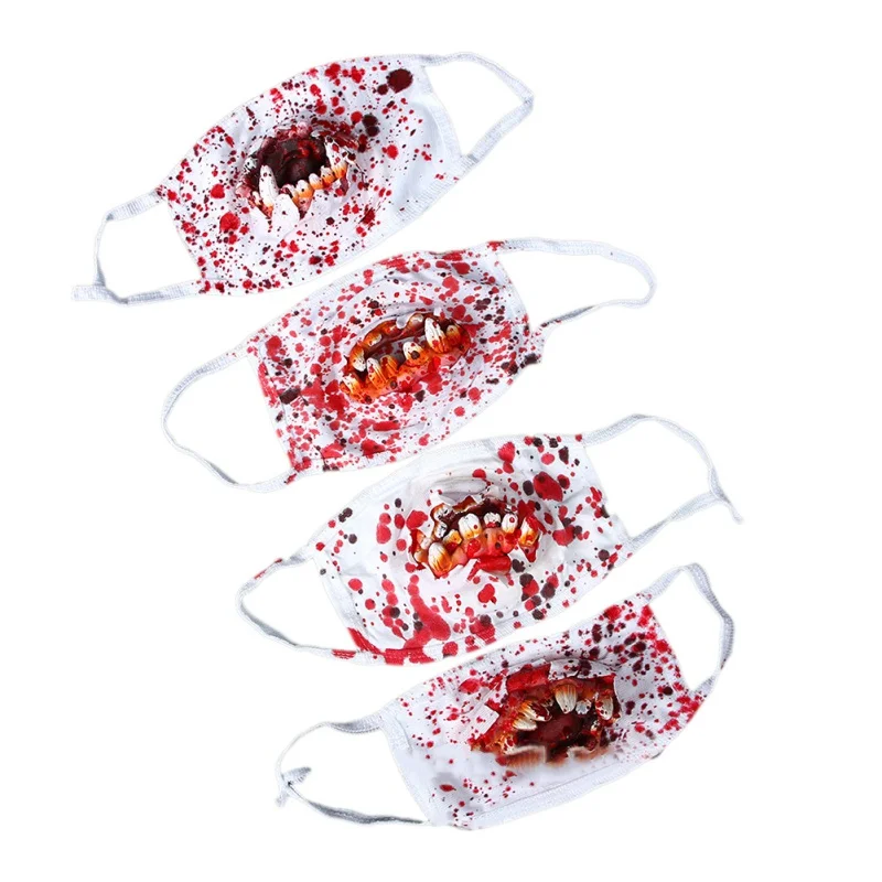 

Halloween Prank Props Horror Doctor Bloody Tooth Mask False Teeth with Blood Mask for Ghost Ffestival Decoration PropsCM