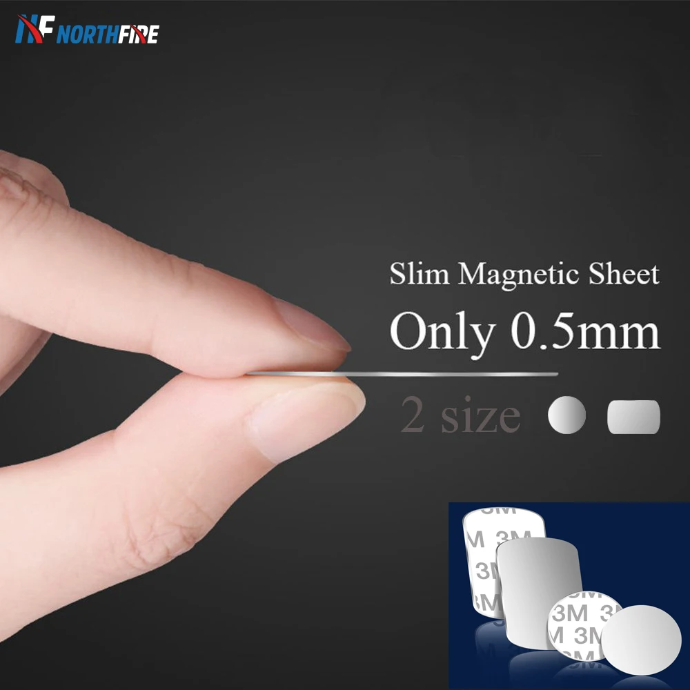 

Ultra Thin 0.5mm Slim Magnetic Sheet for Magnet Mobile Phone Holder Metal Plate Disk Iron Sheets For Car Phone Stand holders