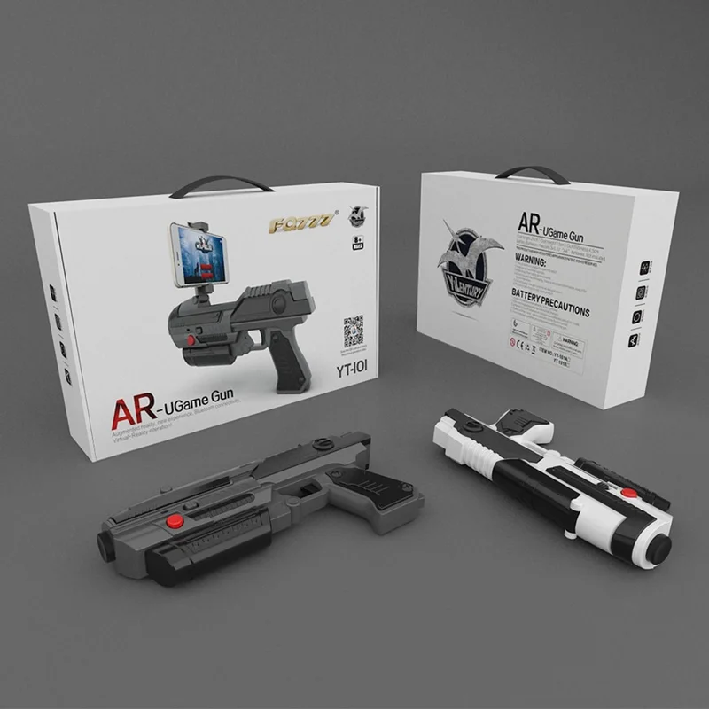 VR игровой пистолет для стрельбы игра смартфоны Bluetooth управление игрушка для IOS Android Air guns черный и серый