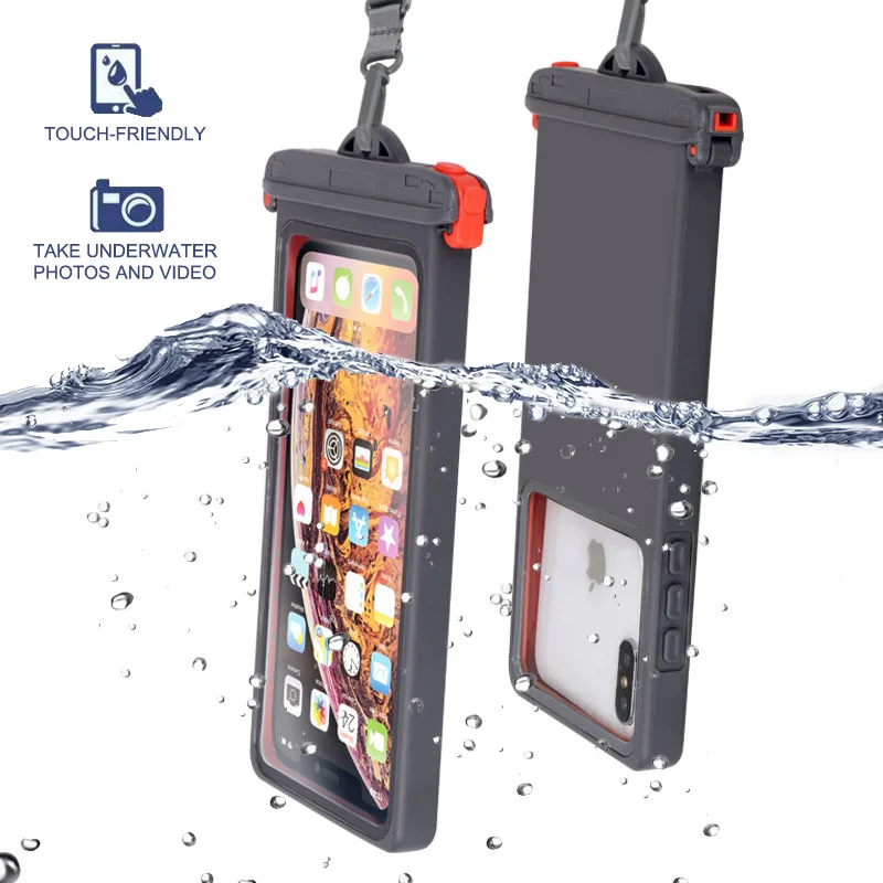 Holder Phone-Case Underwater-Seal Diving Swimming Snowproof Anti-Falling Touchscreen