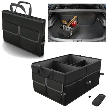

Faroot Collapsible Foldable Car Boot Organiser Shopping Car Storage Organizer Bag Box Trunk storage box