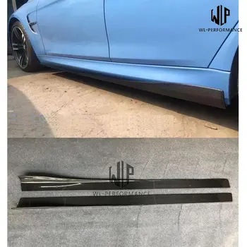 

F82 M4 high quality carbon fiber side skirts apron for BMW F82 M4 3D style car body kit 2014-UP