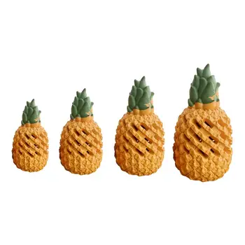 

Durable Pineapple Shaped Dog Chew Toys Aggressive Chewer Food Grade Rubber Indestructible Bite-Resistant Puppy Dental Molar Tool