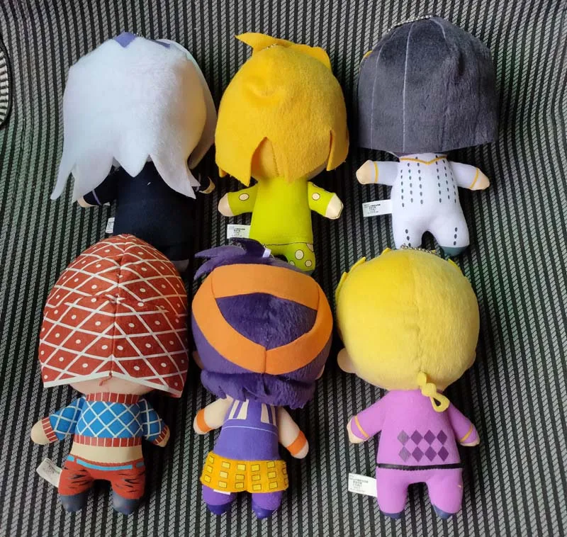 Необычные приключения Джоджо Золотой ветер плюшевый Buccellati Abbacchio Fugo плюшевые игрушки совершенно новые 6 шт