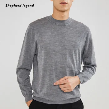 

PAMIR Merino Cashmere Wool Sweater Round Neck Leisure Comfortable Knitted Bottoming Warm Men Clothing Top Vest Pullover Sweater