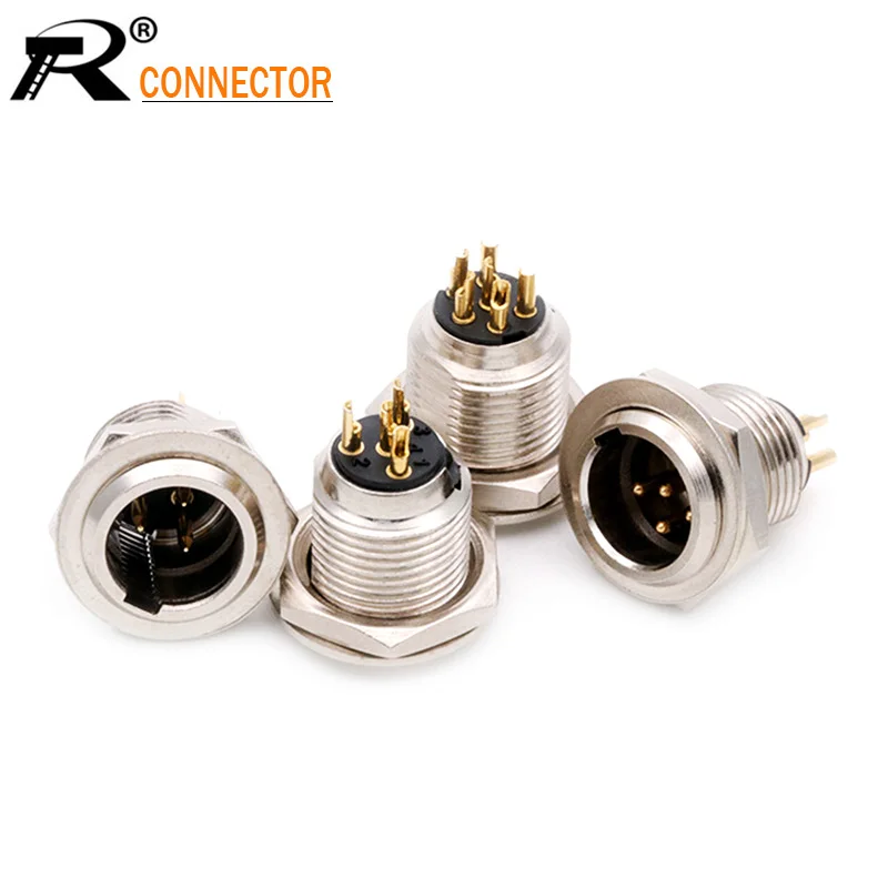 300 шт. Mini XLR 3 4 5 6 Pin штекер на шасси панель Разъем маленький аудио микрофон Микрофон