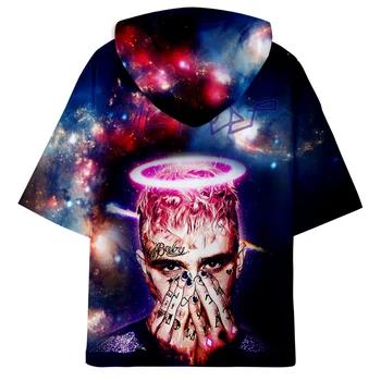 

Hot LUCKYFRIDAYF lil peep hit hop Short Sleeve Hoodies Sweatshirts Women/Men harajuku short sleeve Hoodies Clothes tops