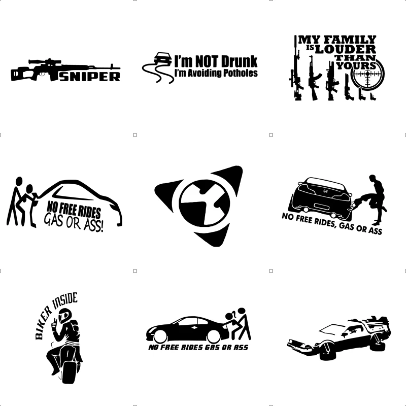 

Креативный стикер «No Free Rides» газ или задница, забавная наклейка, корпус бампера для окна