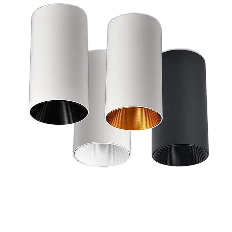 Faretto Cilindrico A Led Cob Downlight Riflettore Oro 7W 10W 15W 18W Led Lampadine A Soffitto Lampada Spot Faretto Led Downlight