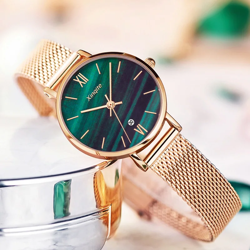 Роскошные женские часы, женские изысканные кварцевые наручные часы, водонепроницаемые Модные женские наручные часы, подарок для девушки и жены