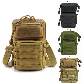 

3P Tactical Waist Bag Camo Molle Belt Pouch Canvas Fanny Pack Outdoor Camping Shoulder Sling Bags Military Phone Bag