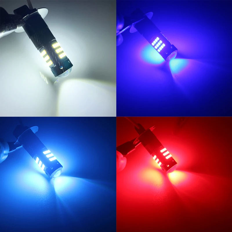 2 шт. H1 светодиодный H3 светодиодный 2835 42SMD авто светодиодный лампы Автомобильные светодиодные противотуманные фары парковочные Дневные Runnig огни белый очень яркий налобный лампы