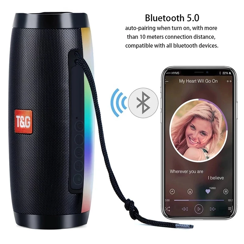 YABA Bluetooth Динамик Мощный портативный динамик s Беспроводная колонка с