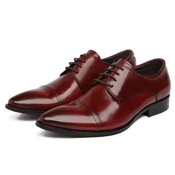 

Men's Leather Shoes Pointed Toe Formal Wear Leather Shoes Work Wear Leather Shoes Oxfords Chaussure Homme