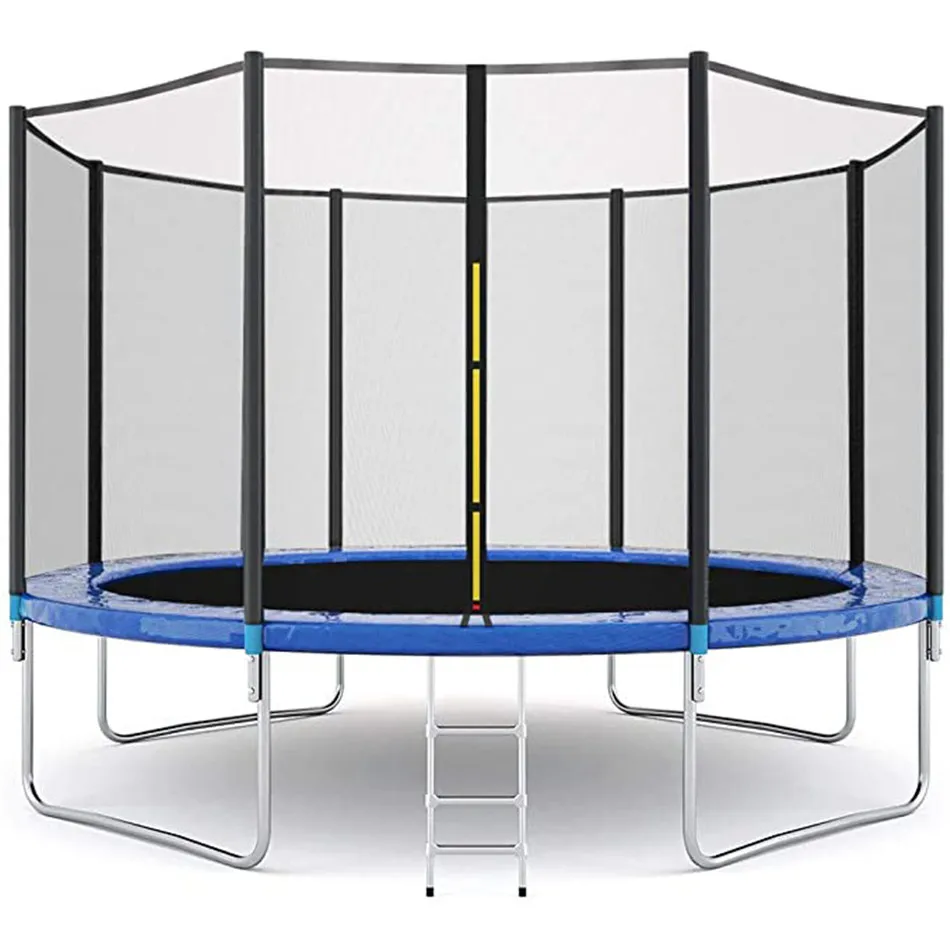 

5FT Kids Trampoline with Enclosure Net and Spring Cover Padding Outdoor Trampoline Fun Summer Exercise Fitness Water Toys
