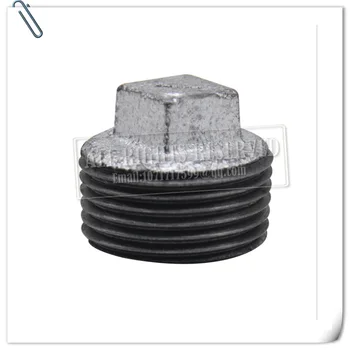 

Galvanized pipe fittings Malleable Iron Pipe Fitting, Square Head Plug, NPT Male, Galvanized Finish