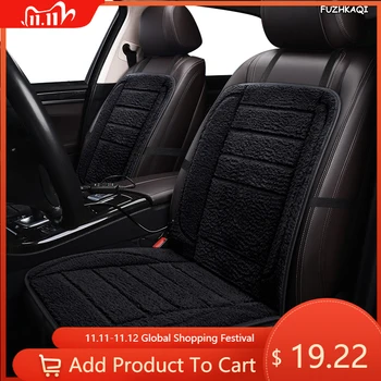 

FUZHKAQI 12V Heated car seat cover for Dodge Journey Caliber Avenger Charger Dart RAM Challenger Winter Pad Cushions car style