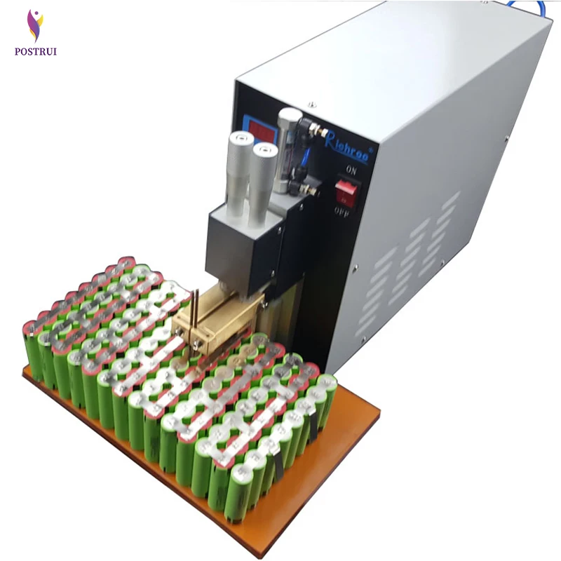 

Pneumatic spot welding machine Lithium battery two-point type spot welding 220V small handheld diy battery touch welder 1pc