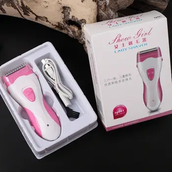 

Rechargeable Women's Electric Epilator Shaver Armpit Private Parts Armpit Hair Legs Pubic Hair Ladies Shaver Kemei 3C