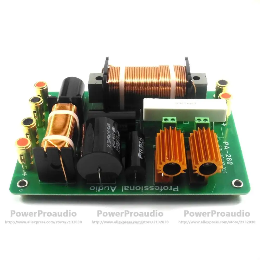 Diviseur De Fréquence - MINIFINKER - Crossover Audio Voiture - 2 Voies - 100W - ABS Noir