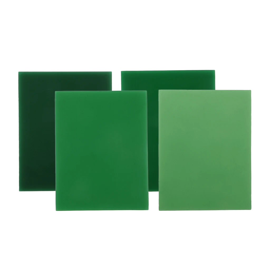 1/2/3/4mm Sculpture Carving Wax Block Green Hard Sliced For Jewelry Making Designing Jewelry Tools 