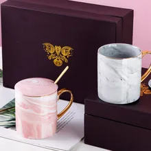 Европейские мраморные зерна Пномпень кружки пары влюбленных Подарочная керамическая кружка молоко чай кофе для завтрака фарфоровая чашка подарок