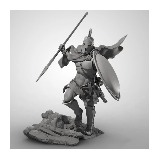 75mm  Resin Model Figure GK , 3 Figure , SPARTAN , Unassembled and unpainted kit 2
