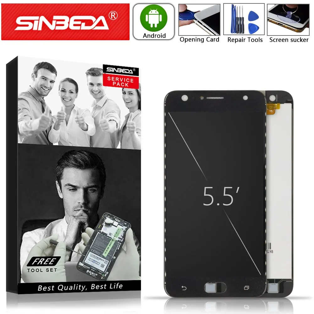 Оригинальный ЖК дисплей 5 дюйма для Asus Zenfone 4 Selfie ZD553KL дигитайзер сенсорного экрана