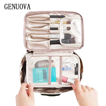

Travel Shockproof Sponge Toiletry Bag Woman Handbag Organizer Large Capacity Beauty Necessaire Quick Makeup Bag Cosmetics Pouch