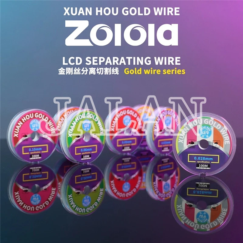 Xuanhou Zolola 0.028Mm Filo D'Oro Filo Da Taglio Separato Telefono Cellulare Nessun Danno Tocco Polarizzatore Schermo Lcd Riparazione Vetro