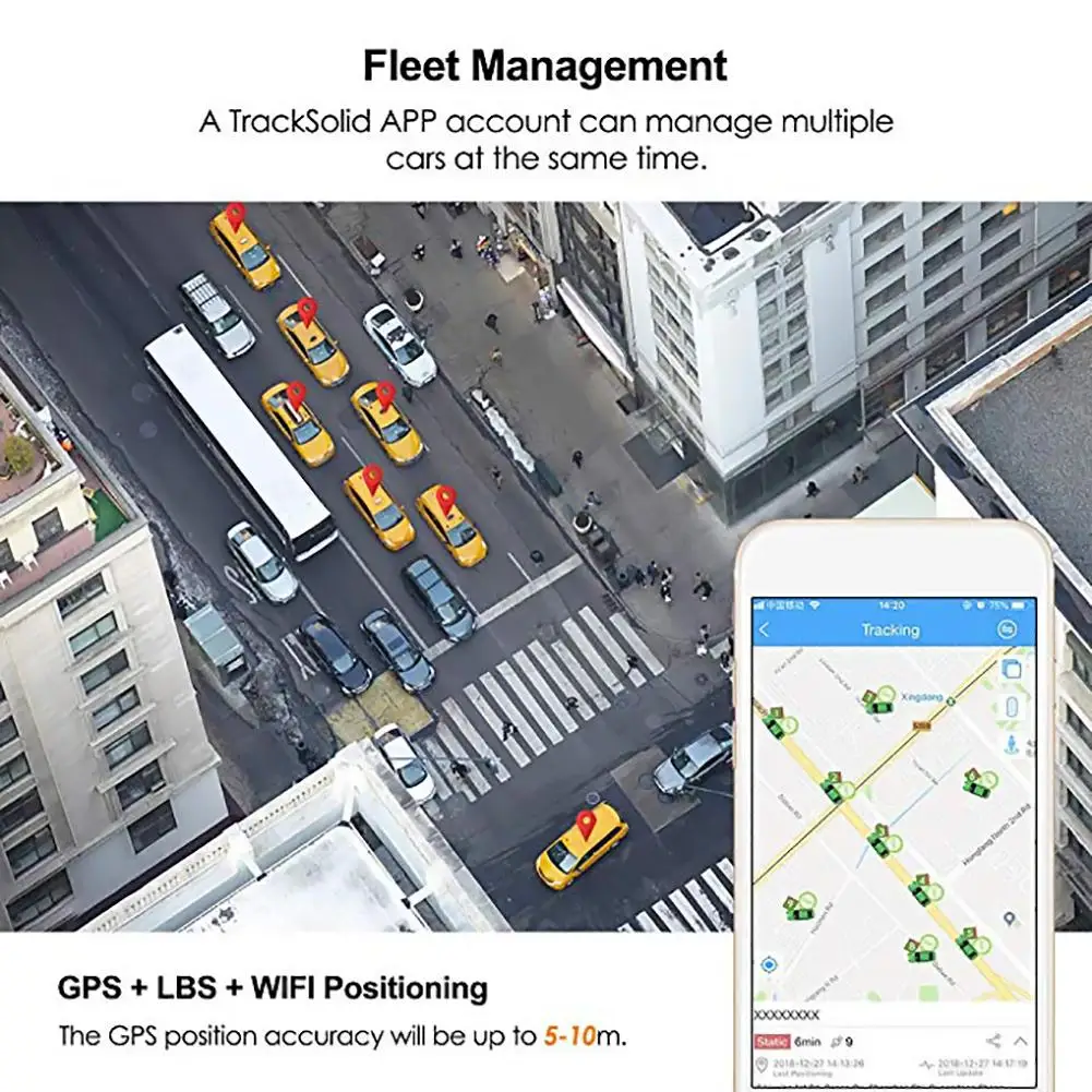 Автомобильный gps-локатор Спутниковое следящее устройство Автомобильный OBD2 трекер локатор реального времени с SOS сигнализация geo-забор зарядка приложения