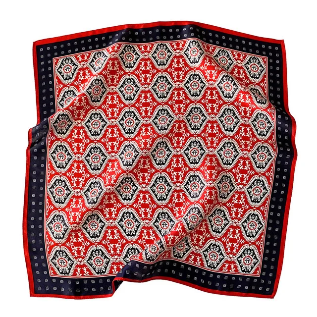 100% Silk Bandana Scarf – Luxury Square Neckerchief