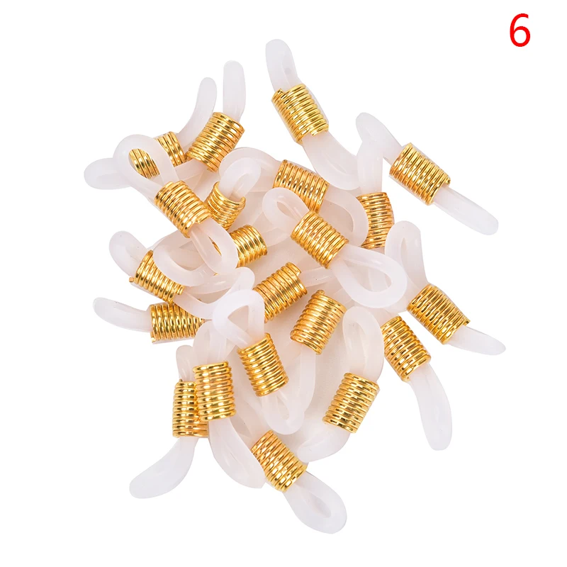 as pic 20 шт., крючок для ушей, очки, очки, цепь, очки, фиксатор, концы, веревка, солнцезащитные очки, шнур, держатель, ремень, фиксатор, Концевая петля, разъем - Цвет: as pic
