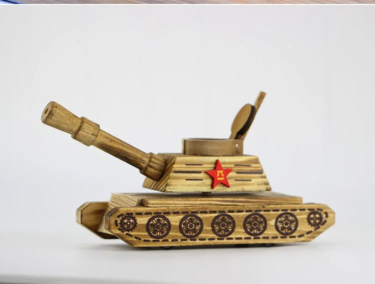 Модель военная колесница детская игрушка Баи Танк деревянная модель ремесленника украшения