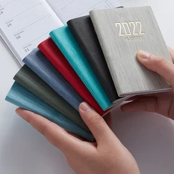 Mini Notebook de poche A7, bloc notes Portable, planificateur quotidien hebdomadaire pour étudiants, fournitures scolaires et de bureau, 50 feuilles, 2022 