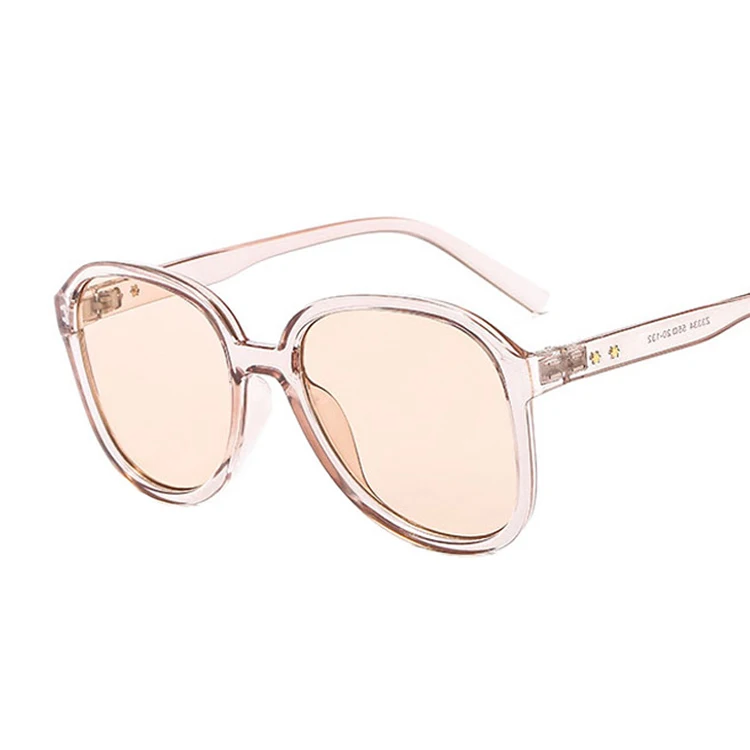 black cat eye sunglasses Vintage Oversized Sunglasses Woman Luxury Brand Aviation Sun Glasses Female Male Fashion Clear Black Mirror Oculos De Sol best sunglasses for big nose Sunglasses