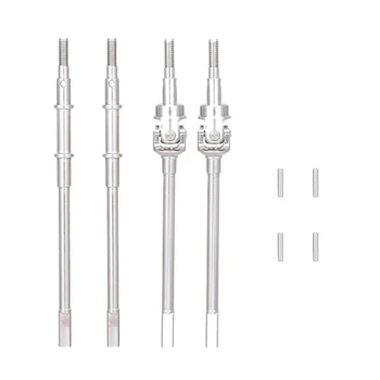 

Stainless Steel Front Rear Drive Shaft for Replacement for 1/10 AXIAL SCX10 II 90046 90047 Parts