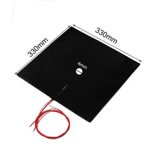 330x330mm 220v 800w almofada de aquecimento da esteira do calefator do silicone para a cama aquecida da impressora aquecimento condicionadores ar em casa