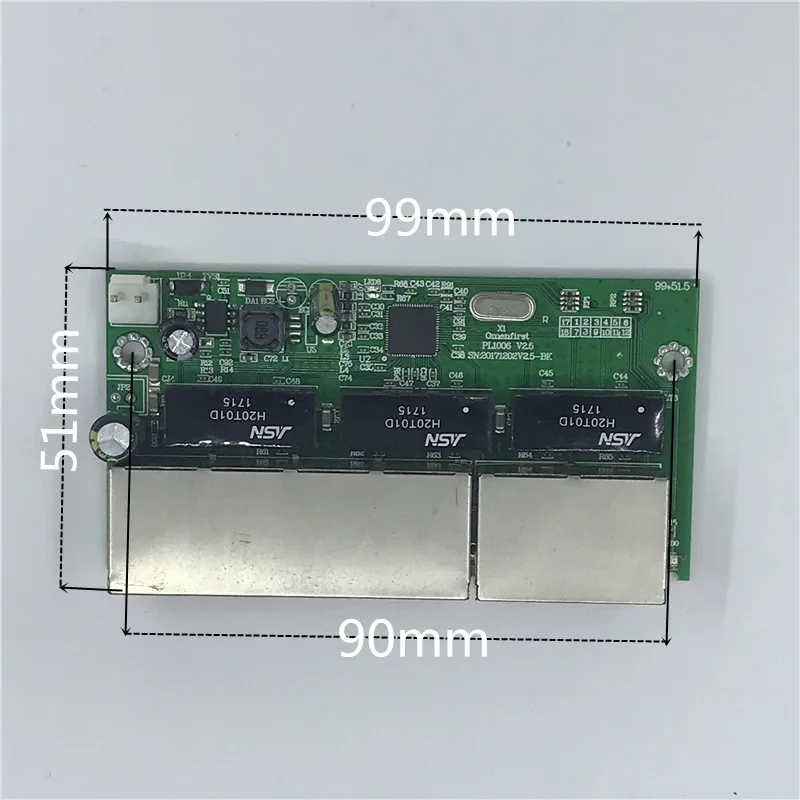 CCTV active 6 портов 10/100 м PoE коммутатор питания через Ethernet для POE IP камеры системы