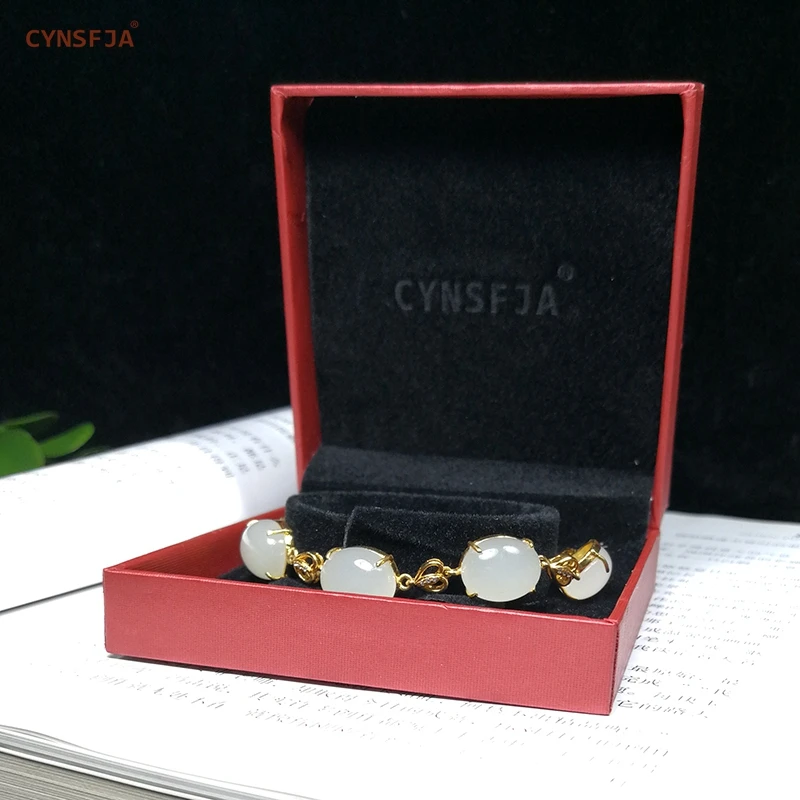 CYNSFJA новые настоящие сертифицированные натуральные китайские белые нефритовые