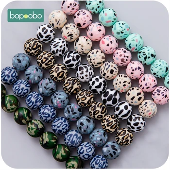 

5PC Food Grade Teething Beads 12/15mm Silicone Beads Silicone DIY Tiny Rod Baby Teether Baby Crib Mobile Toys Baby Product