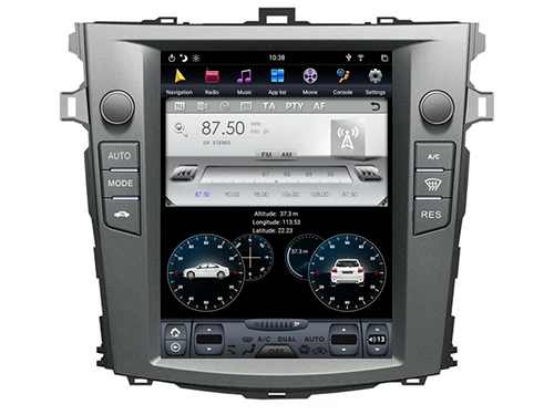 AVGOTOP Android 8,1 Tesla Автомобильный мультимедийный универсальный для TOYOYA COROLLA 2006-2013 Авто Воздушная версия 6 ядер+ 4G+ 32G ips экран