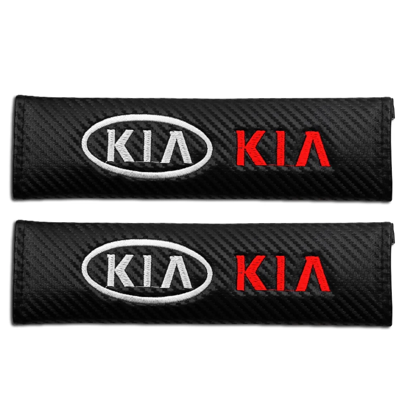 2 шт. автомобильный ремень безопасности из углеродного волокна для Kia Ceed Rio Sportage K3