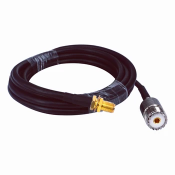 

10 pcs SMA Female to UHF Female Connector Extension Cable 1M length RG58 pigtail cable