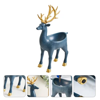 

1Pc Elk Shaped Storage Ornament Xmas Decor Desktop Adornment Storage Decoration Storage Tray for Gift Decor
