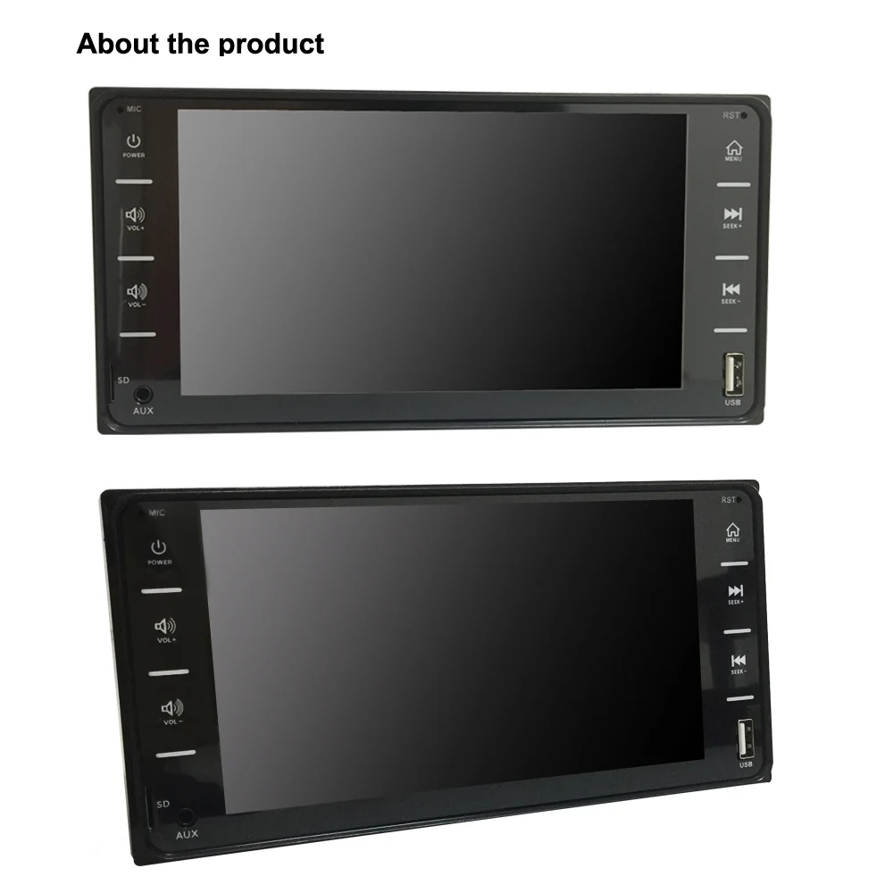 Car Audio MP5 DVD Player For Toyota Corolla 2 Din Touch Screen Multimedia Android/IOS MirrorLink Bluetooth 7" Universal FM AM car stereo
