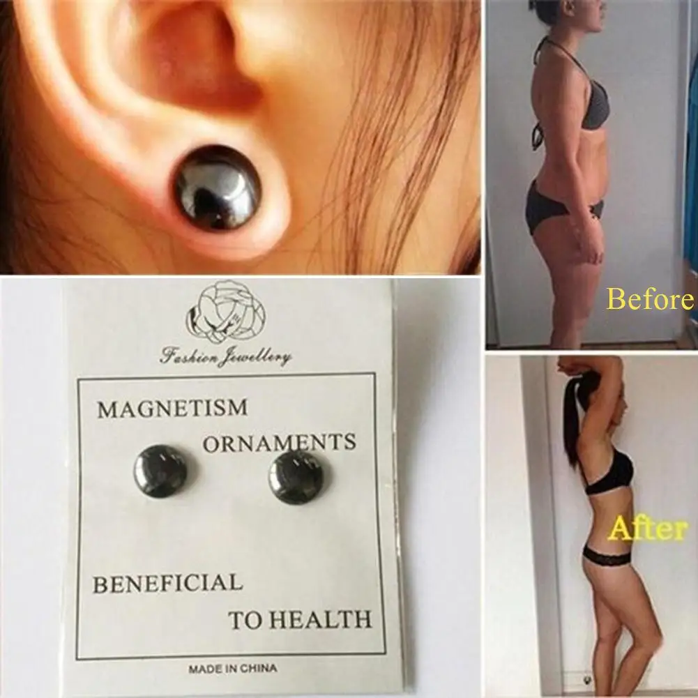 Beauty Slim Ear Studs Acupuncture Points Massager Earrings